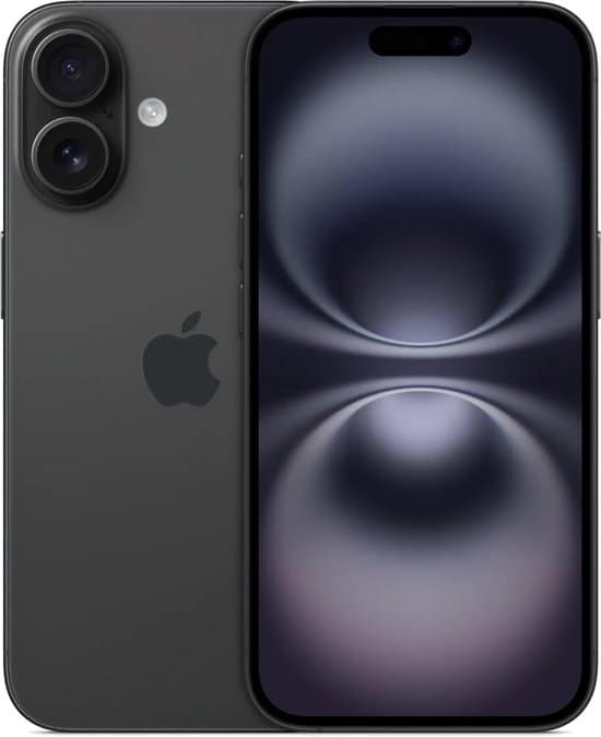 Refurbished Apple iPhone 16 - 128GB - Zwart