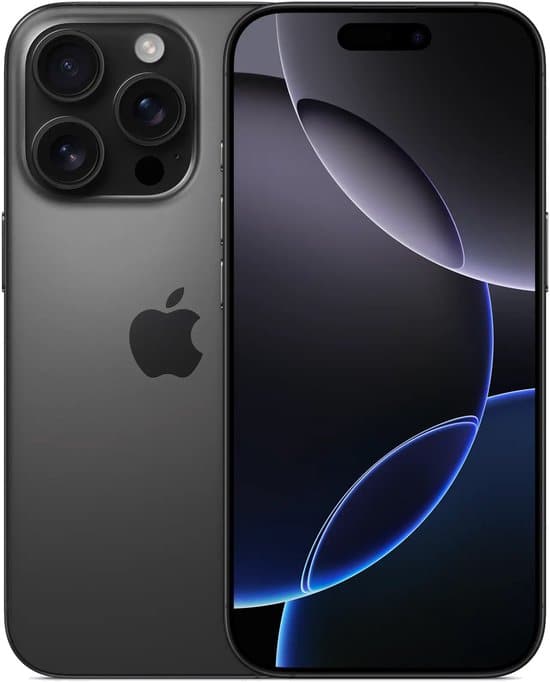 Refurbished Apple iPhone 16 Pro - 128GB - Zwart Titanium