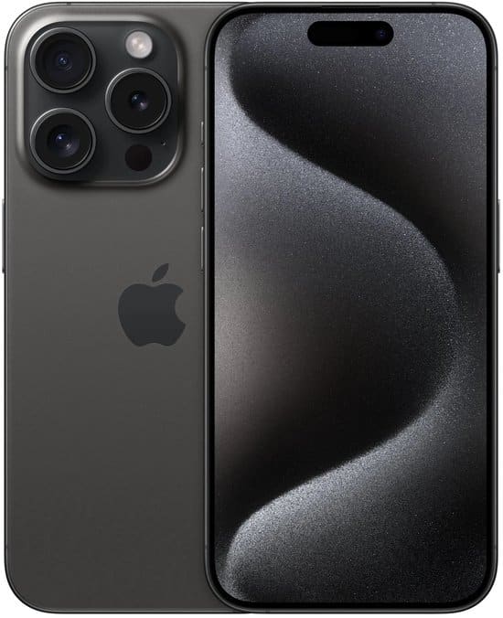 Refurbished Apple iPhone 15 Pro - 128GB - Zwart Titanium