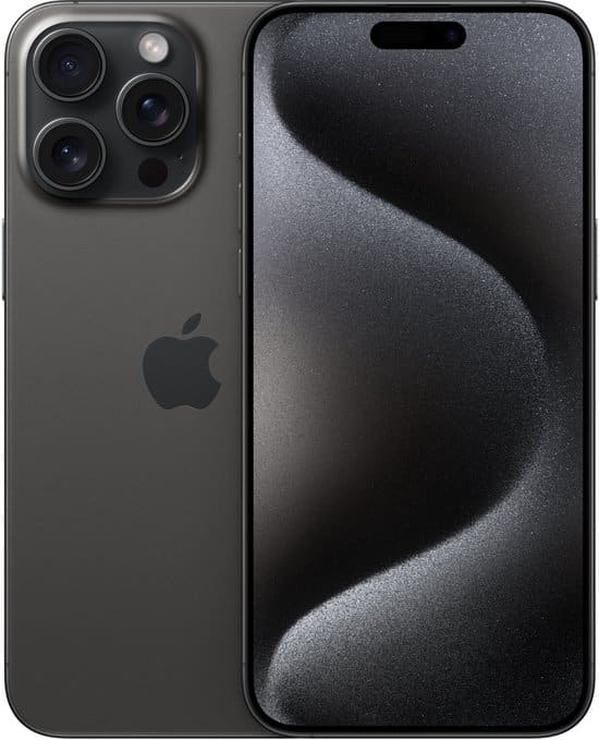 Refurbished Apple iPhone 15 Pro Max - 512GB - Zwart Titanium