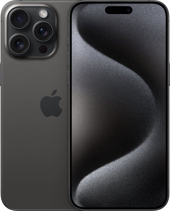 Refurbished Apple iPhone 15 Pro Max - 1TB - Zwart Titanium