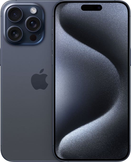 Refurbished Apple iPhone 15 Pro Max - 1TB - Blauw Titanium