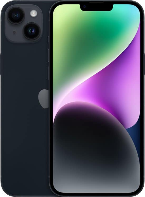 Refurbished Apple iPhone 14 Plus - 128GB - Middernacht