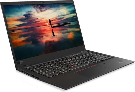 Refurbished Lenovo ThinkPad X1 Carbon (6th Gen) Intel® Core™ i7 i7-8550U Laptop 35,6 cm (14") Quad HD 16 GB LPDDR3-SDRAM 1 TB SSD Wi-Fi 5 (802.11ac) Windows 10 Pro Zwart