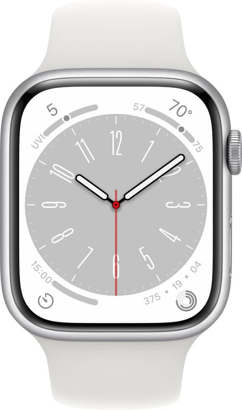 Refurbished Apple Watch Series 8 - 45mm - Zilver Aluminium